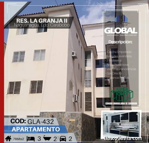Apartamento en Venta en Res. LA GRANJA II, Naguanagua GLA-432
