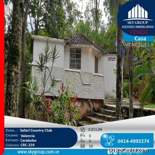 casa estilo  colonial  en Safari Country Club Valencia-Campo Carabobo