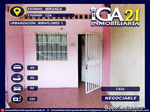 Se vende casa en Cua cerca del ferrocarril
