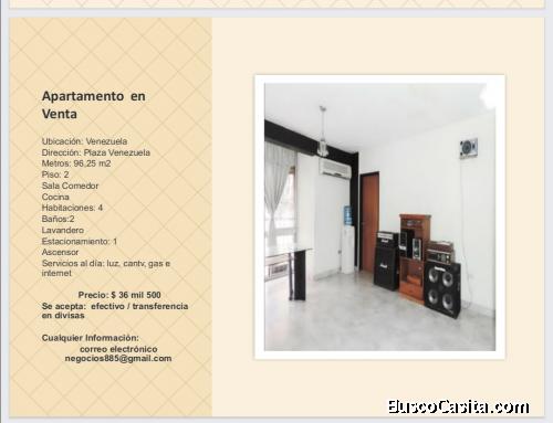 Apartamento en Venta en Plaza Venezuela 