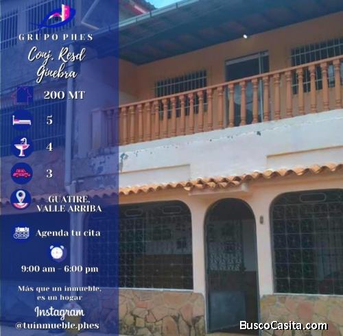 Casa conjunto ginebra, valle arriba guatire