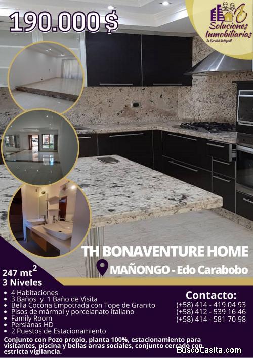 Hermoso Townhouse en Mañongo, Naguanagua