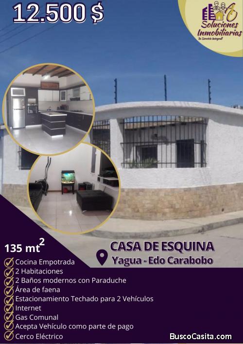 Hermosa Casa en Venta en Yagua- Edo. Carabobo. 135 m2