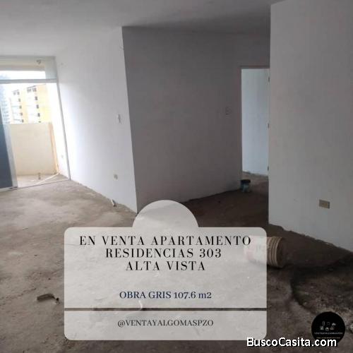 EN VENTA APARTAMENTO OBRA GRIS RESIDENCIAS 303 ALTA VISTA PUERTO ORDAZ