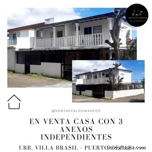 Casa con 3 Anexos Urb. Villa Brasil