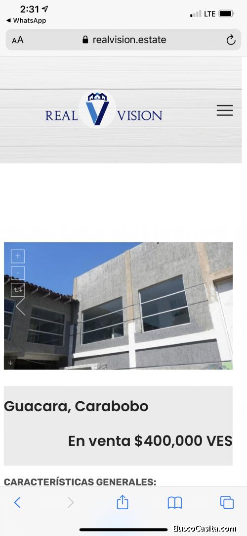 Galpón en venta en guacara valencia 