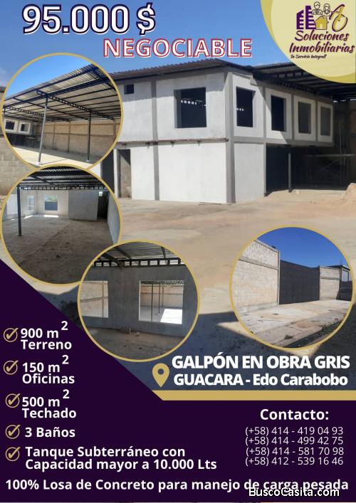 Galpón en Guacara Edo. Carabobo, en Venta