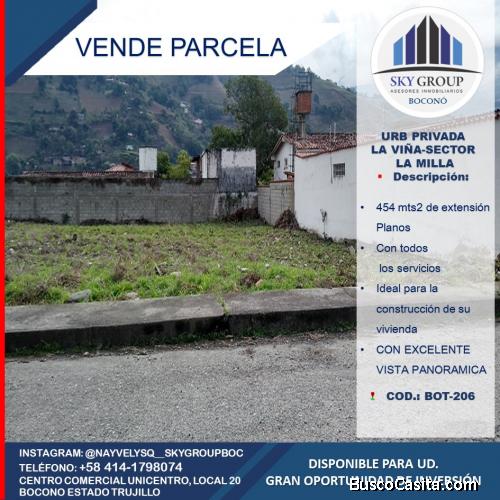 SKY GROUP DE BOCONO ESTADO TRUJILLO VENDE TERRENO