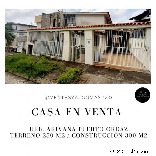 Casa Quinta en Venta Urb. Arivana Puerto Ordaz