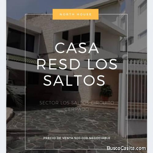 Ofrezco en venta casa en los saltos circuito cerrado 