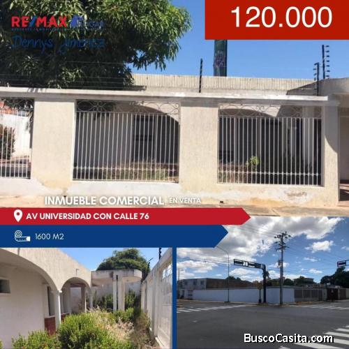 Casa comercial en venta Maracaibo en la Av universidad 20/07/21