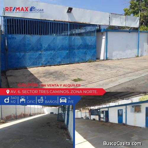 Galpón en venta Maracaibo en los tres caminos 27/07/21 