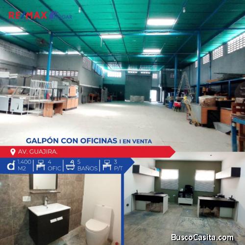 Galpón en venta Maracaibo en la Av guajira 09/08/21