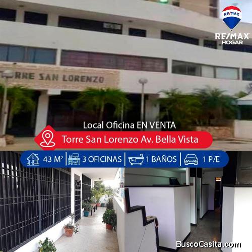 Local oficina en venta Maracaibo en torre San lorenzo 23/08/21