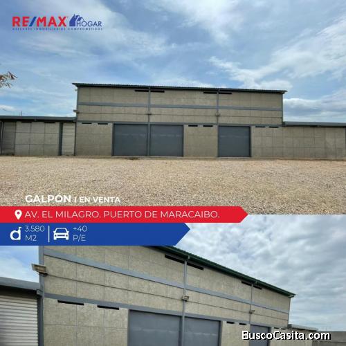 Galpón en venta Maracaibo en la Av El Milagro 23/08/21