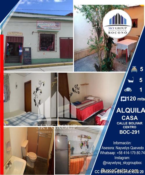 SKY GROUP ALQUILA CASA EN EL CENTRO DE BOCONO