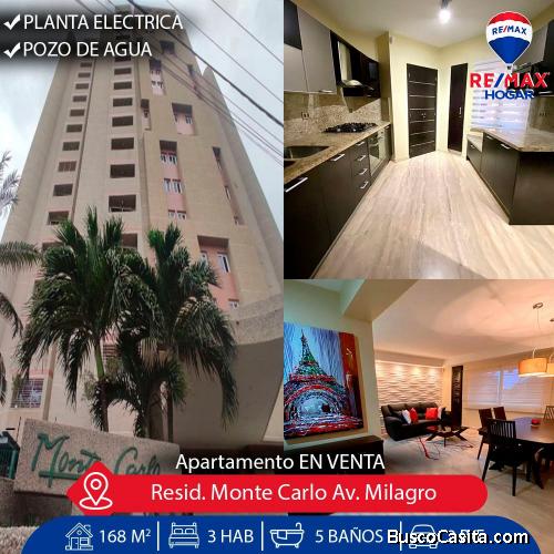 Apartamento en venta Maracaibo en resd monte Carlo 21/09/21