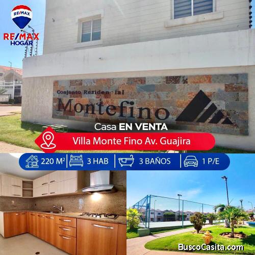 Casa en venta Maracaibo en villa montefino 23/09/21