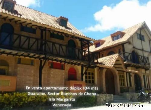 Venta Apartamento Duplex 104 mts Isla Margarita Antolín del Campo Sector Guarame