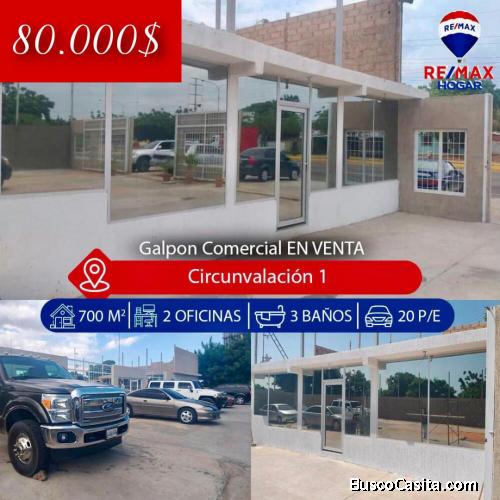 Galpón en venta Maracaibo en la circunvalación 1 27/10/21