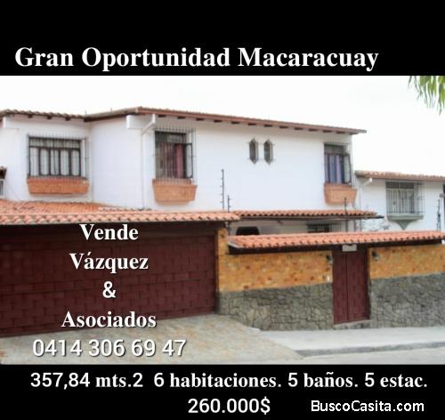 Gran oportunidad en MACARACUAY