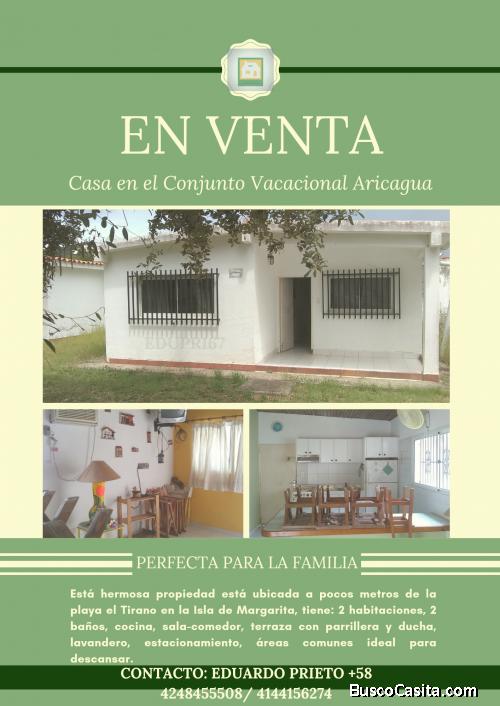 Vendo Bella y acogedora casa cerca de la playa en Aricagua