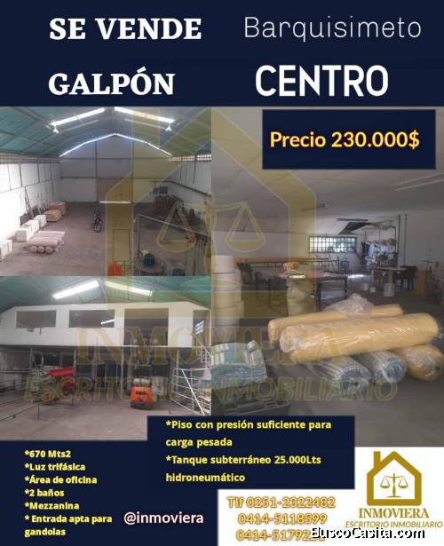 Galpón en le manteco