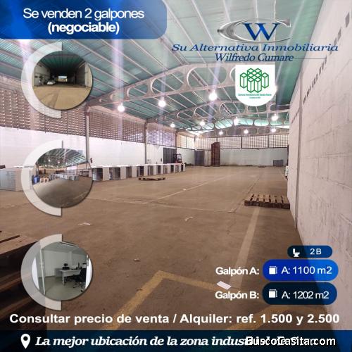 SE VENDEN GALPONES ZONA INDUSTRIAL DE CORO, EDO. FALCON