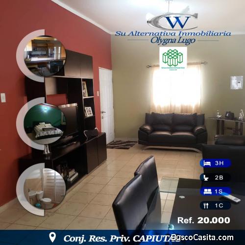 SE VENDE CASA,CONJ. RES. CAPIUTAG, CORO, EDO. FALCON
