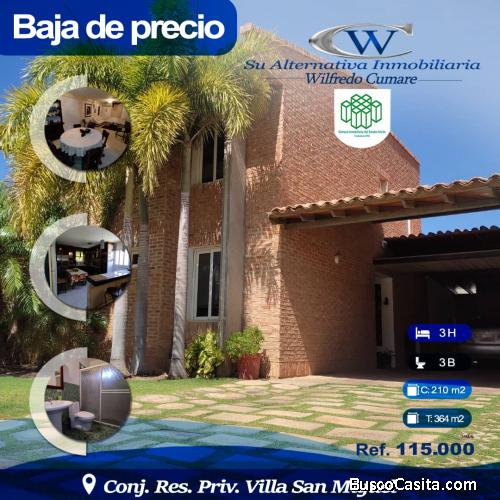 SE VENDE CASA CONJ. RES. PRIVADO VILLA SAN MIGUEL