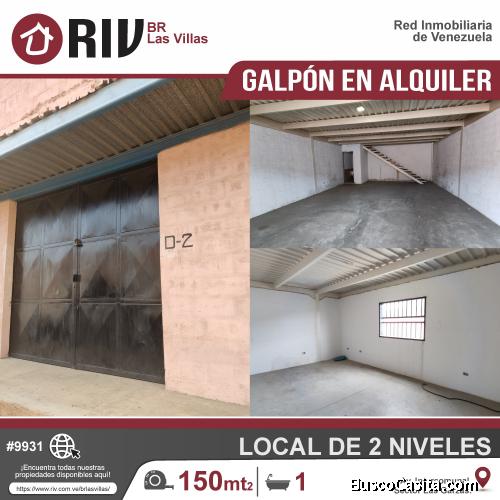 Galpon de dos niveles con divisiones