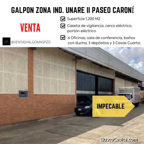 Impecable Galpón con Cavas Cuarto. Unare II Paseo Caroní