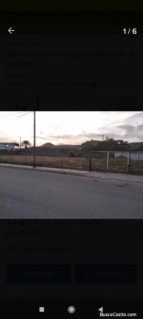 Dueño vende fabuloso terreno en la isla de Margarita 