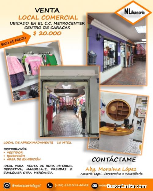 VENTA DE LOCAL COMERCIAL  CC METROCENTER 