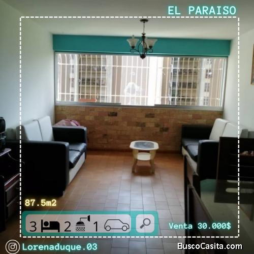 Vendo apto de 87.5m2 en el Paraiso
