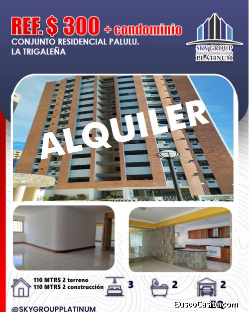 Se alquila apartamento en Residencia Palulu. L a trigaleña