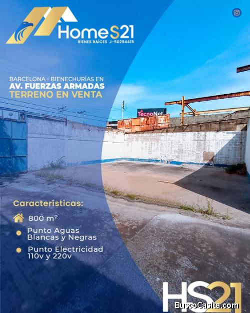 Terreno con Bienechuria en venta Av. Fuerzas Armadas de Barcelona