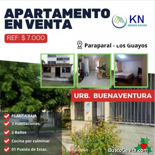 VENTA APARTAMENTO BUENAVENTURA PARAPARAL LOS GUAYOS ESTADO CARABOBO