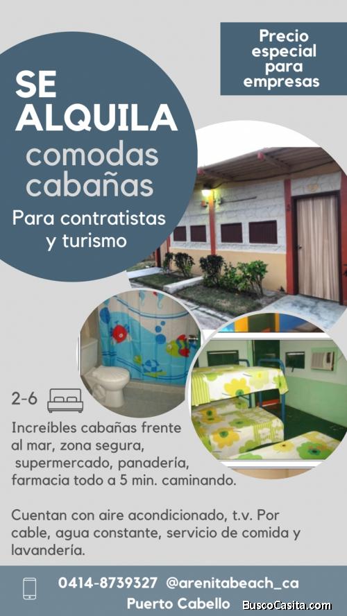 Alquiler de cabañas - Contratistas y Turistas