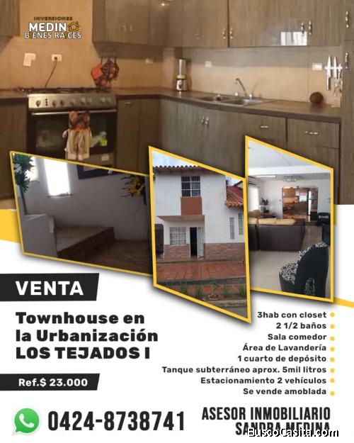 En Venta Urb.Townhouse Los Tejados I San José de Guanipa Anzoátegui 