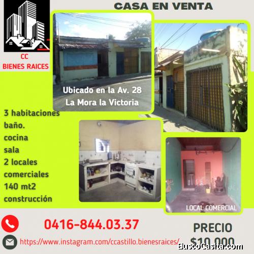 Casa ubicada en La Victoria, Edo. Aragua Urb. La Mora