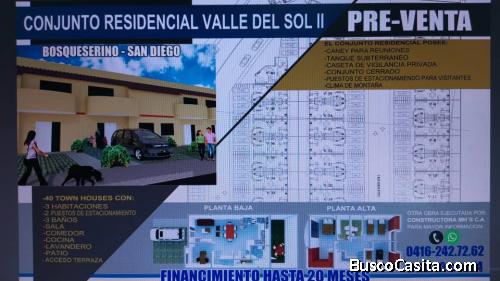 preventa de town house bosqueserino 70% construido promocion para venta primeros cuatro clientes