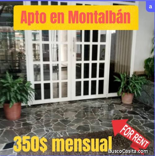 Alquiler apartamento en montalbán 2 caracas