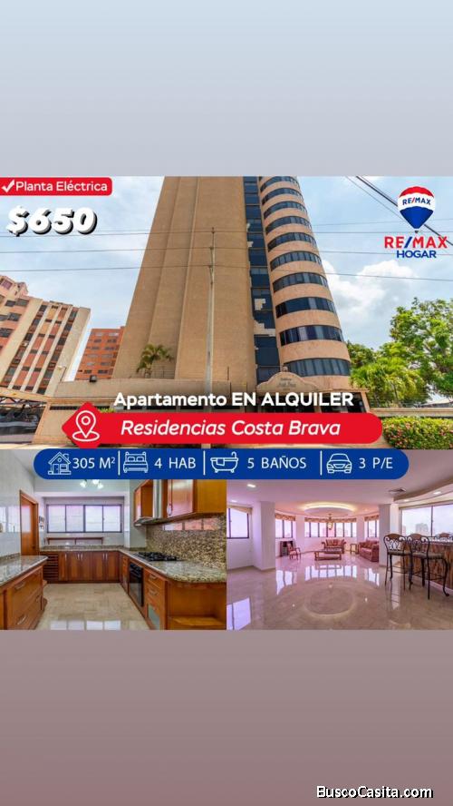 Apartamento Alquiler Maracaibo Costa Brava 280523-1