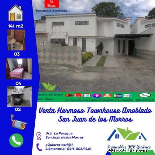 Venta Hermoso Townhouse Amoblado  San Juan de los Morros 
