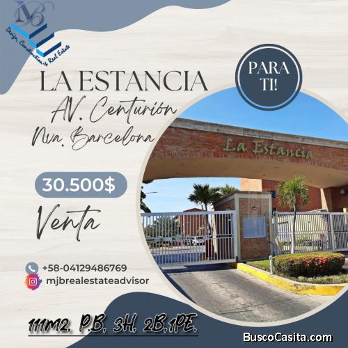 Apartamento en Nueva Barcelona, Av. Centurión C.R La Estancia.