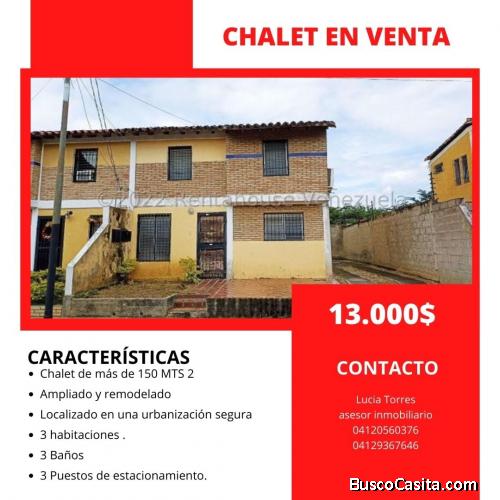 Bella casa. En Cabudare. Chalets de la montañita 