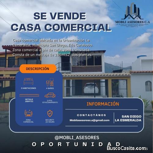 Se vende casa comercial en la esmeralda san diego 