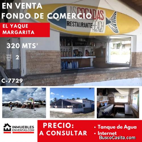 Restaurante en zona turística El Yaque-Margarita. Venezuela