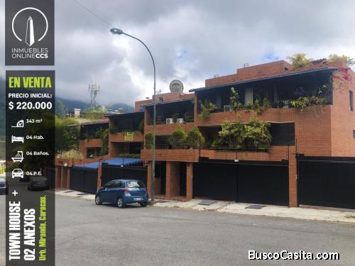 Town House con 2 anexos en la Urb, Miranda - Caracas.